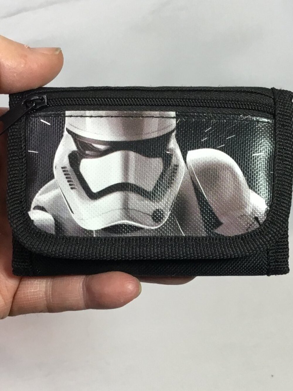Disney Star Wars Storm Trooper Tri Fold Wallet - Black